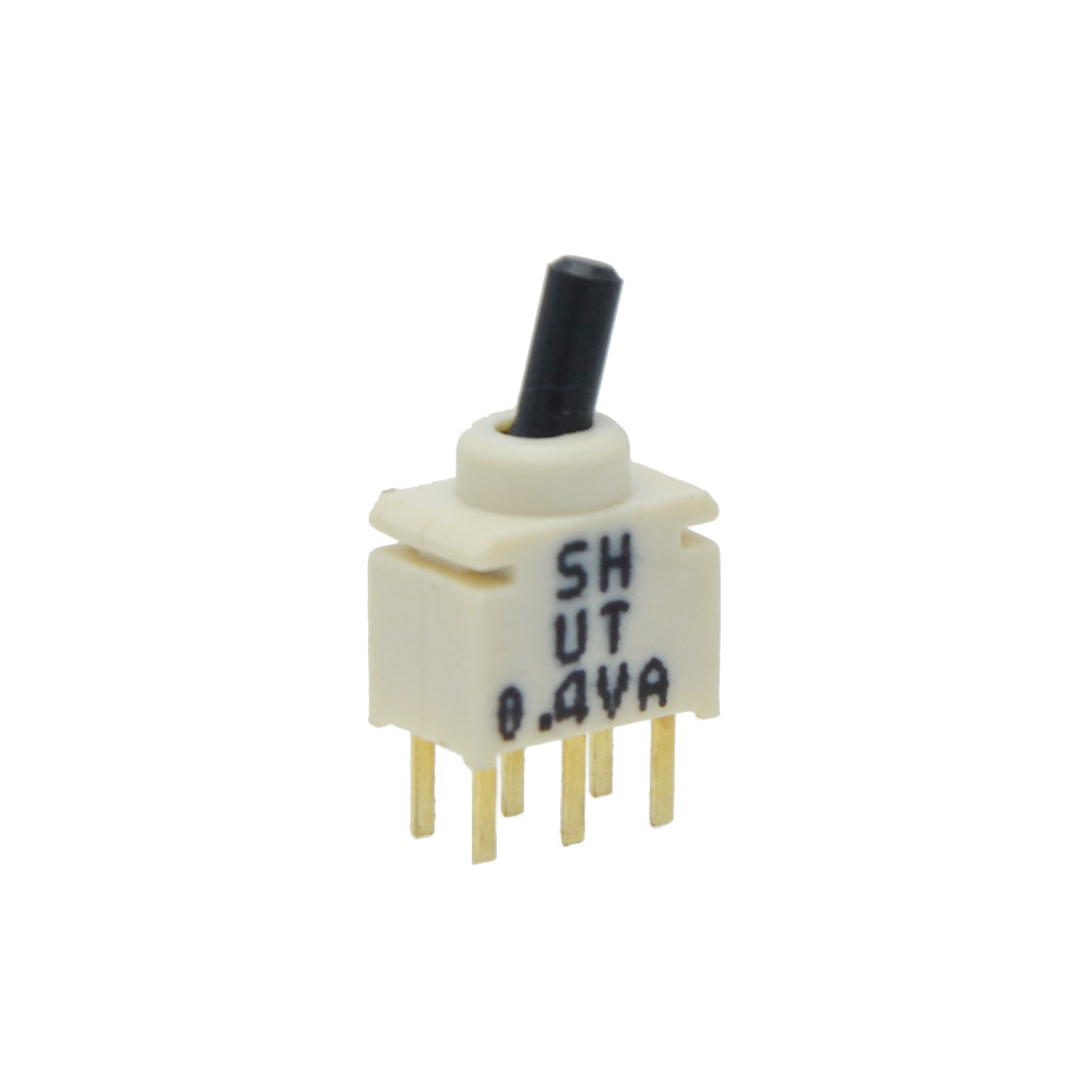 台湾SH钮子开关 UT系列 小型迷你开关 白色黑柄