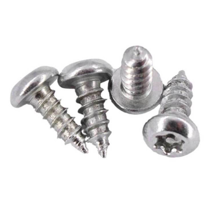 铁镀锌圆头梅花带柱加硬自攻螺丝 3*8盘头防盗钉螺丝钉户外