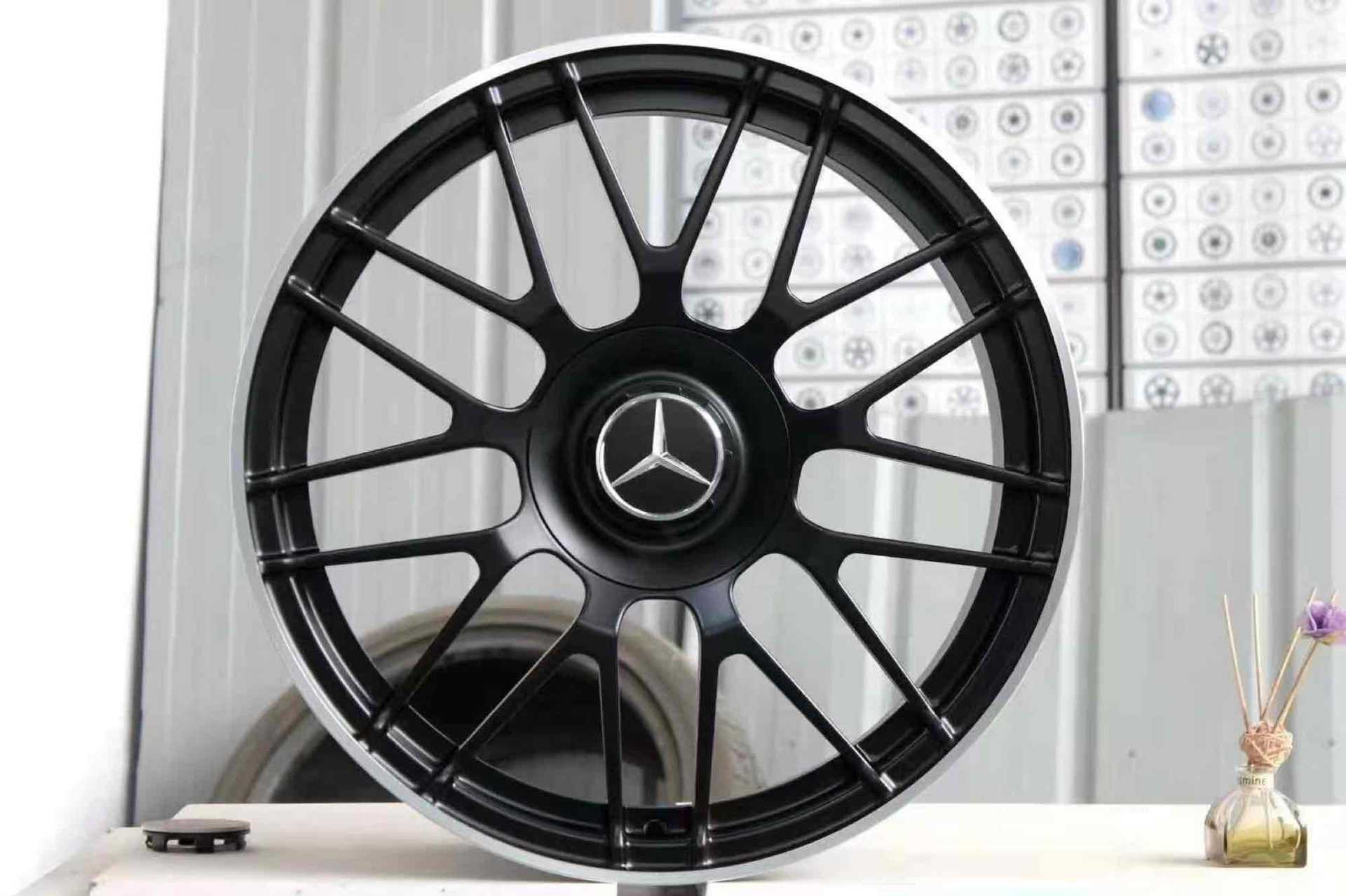 适用奔驰amg轮毂18 19寸e300 c200 S450 glc63迈巴赫大饼改装锻造