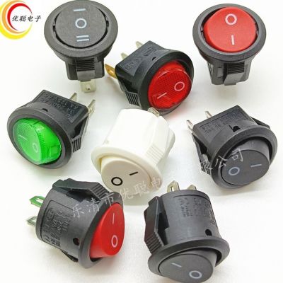 特小圆kcd11船型开关两档2档2脚3脚开孔15MM台灯电风扇电源小开关
