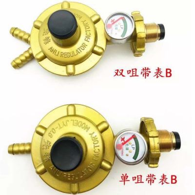 先锋煤气减压阀 家用燃气煤气灶热水器减压阀 单嘴双嘴 单双表