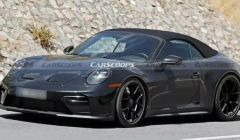 保时捷全新 911 Speedster 路测图曝光：预估配 4.0 升六缸发动机