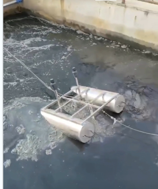 推流曝气机北京现场工作图片09