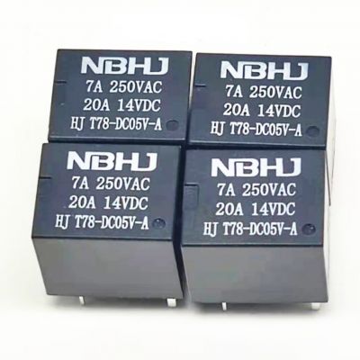 批发T78 5V_12V_24V继电器常开型4脚常开14V-20A 线圈功率0.36W