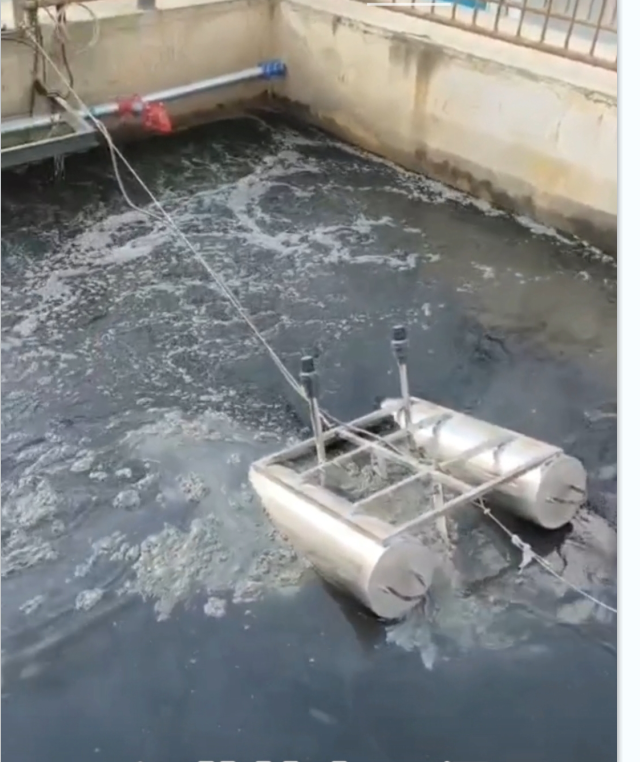 推流曝气机北京现场工作图片11