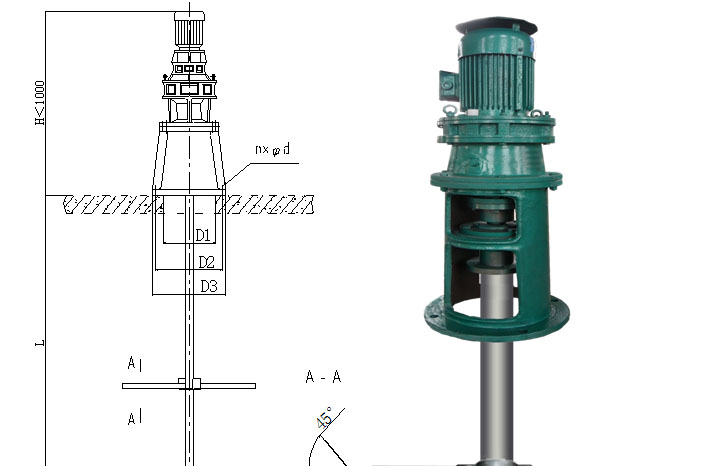浆式加药搅拌机结构图