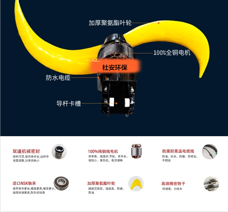 潜水推流器主机示意表示.