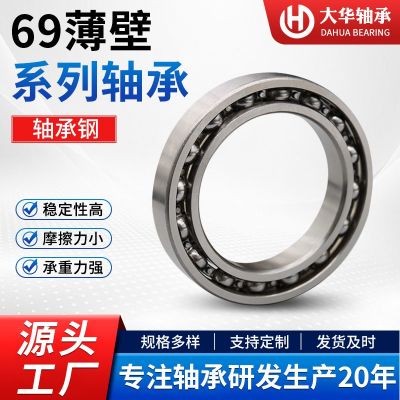 69铁盖胶盖系列轴承钢轴承6908 6909 ZZ/2RS千类薄壁轴承电 机轴承