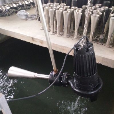 QSB11-150潜水射流曝气机安装示意图